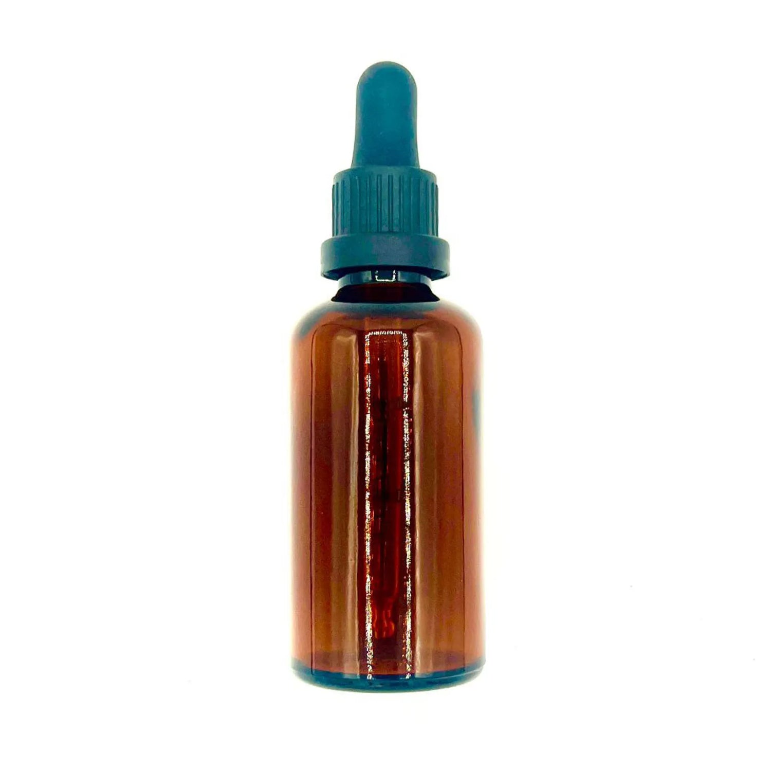 Bottiglia ambrata da 50ml con contagocce per oli essenziali e blend aromatici