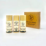Kit olio essenziale memoria e concentrazione Aroma Bano con Bergamotto, Rosmarino e Menta Piperita in confezione regalo