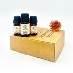 Kit olio essenziale rilassante Aroma Bano con Rosa Damascena, Neroli e Salvia in confezione regalo naturale