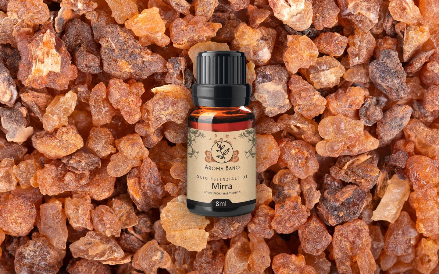 Olio essenziale di Mirra con resina di mirra naturale