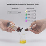 Come diluire gli oli essenziali con olio di argan puro Aroma Bano