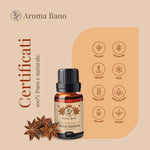Olio essenziale di Anice Stellato Aroma Bano puro e naturale con stelle di anice come ingrediente botanico