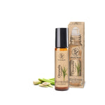 Olio essenziale di citronella Aroma Bano roll-on con confezione e bottiglia da 10 ml pronto all’uso