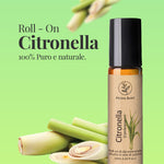 Olio essenziale di citronella Aroma Bano roll-on bottiglia con estratto naturale di citronella