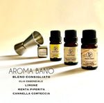Blend consigliato Aroma Bano con olio essenziale di limone menta piperita e cannella corteccia