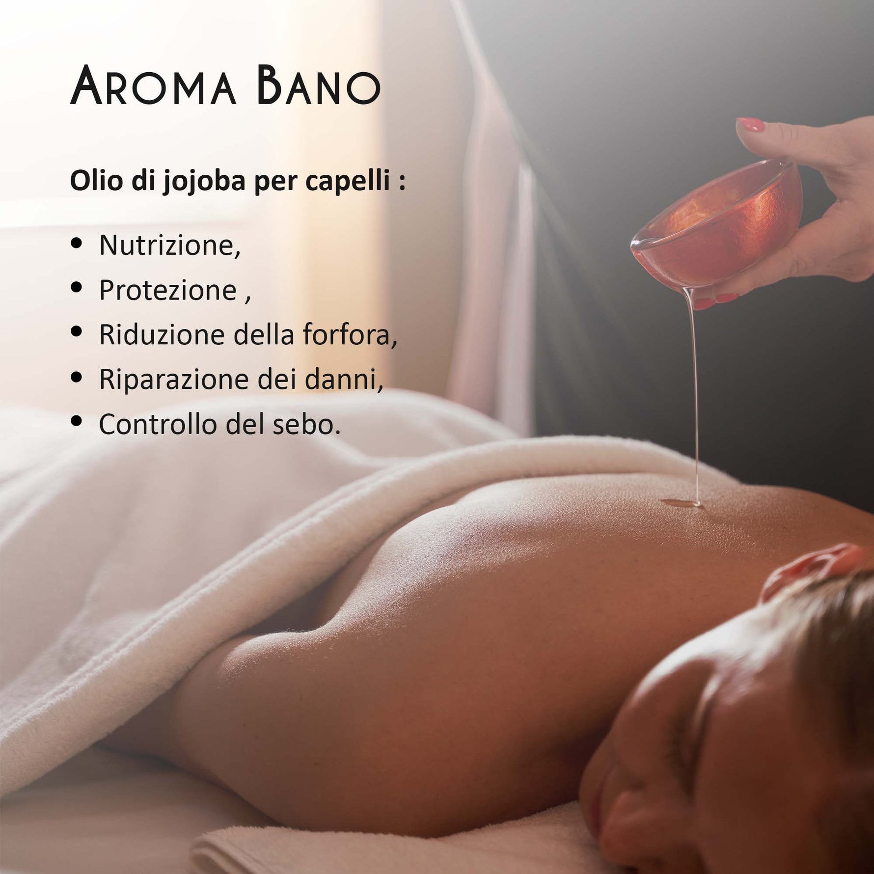 Olio di jojoba naturale Aroma Bano per idratazione profonda della pelle e regolazione del sebo